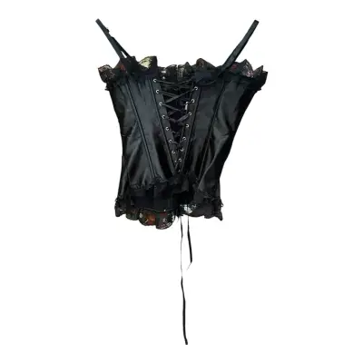 Corset negro encaje detalle - miniatura 2