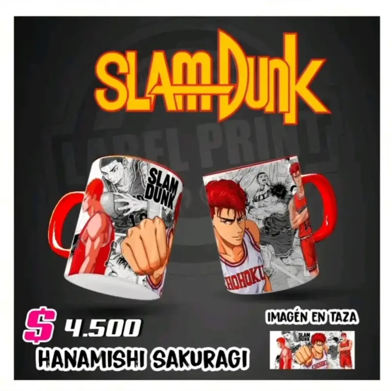 Taza Slam Dunk Hanamichi Sakuragi