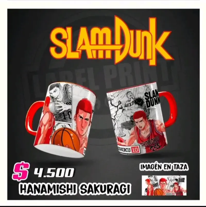 Taza Slam Dunk Hanamichi Sakuragi