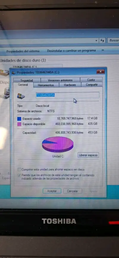 Notebook Toshiba usado en venta - miniatura 4