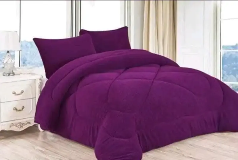 Juego de cama negro con corazones rojos - 2