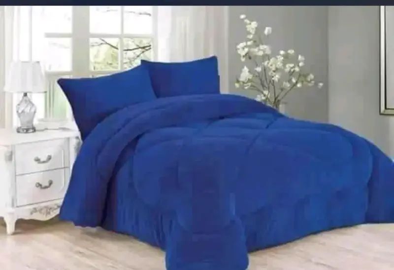 Juego de cama negro con corazones rojos - 3