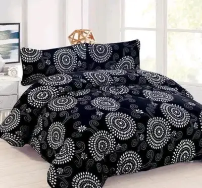 Juego de cama negro con corazones rojos - miniatura 4
