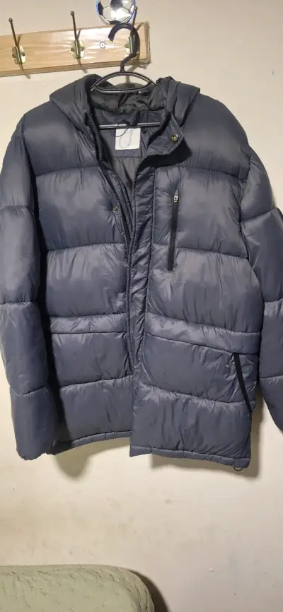 Chaqueta plumón azul oscuro - miniatura 1