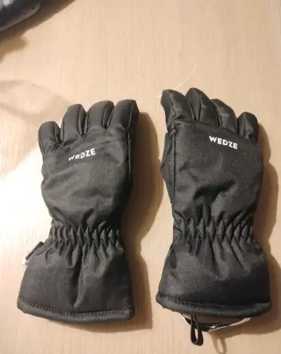 Guantes de nieve Wedze negros - miniatura 1
