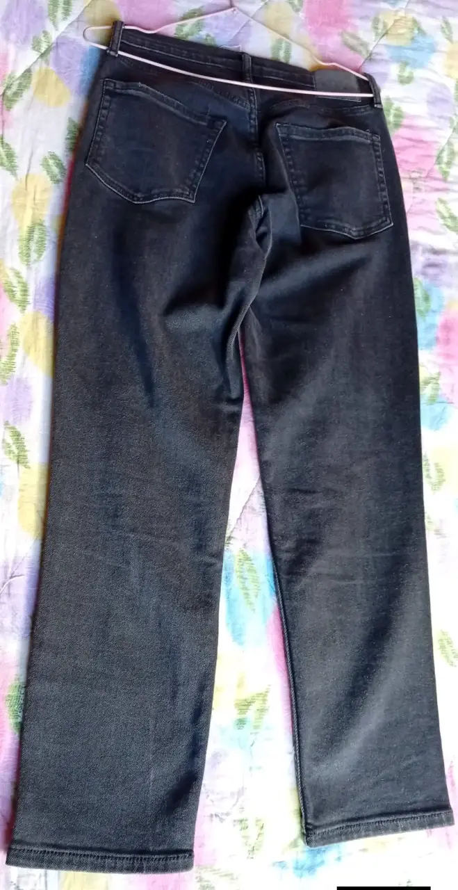 Mom Jeans negros rotos mujer - 2