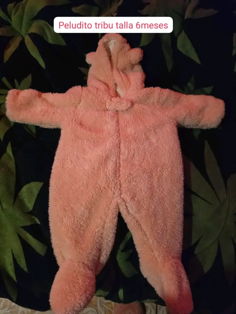 Enterito para bebé peludo rosa y zapatitos 💖😌 - 2