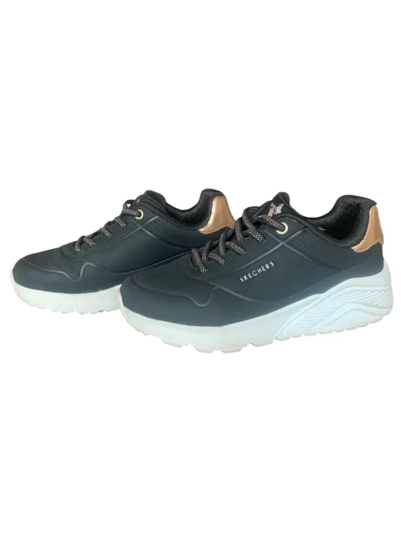 Zapatillas Skechers negras adornos dorados talla31 - 3