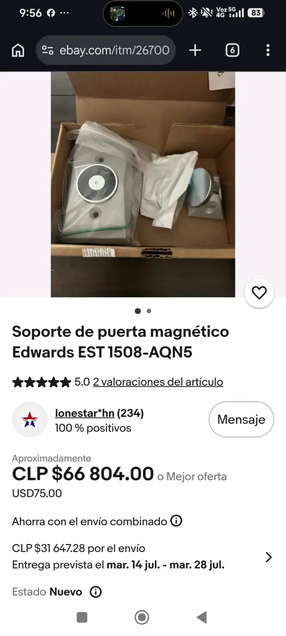 Soporte de puertas magnético - 2