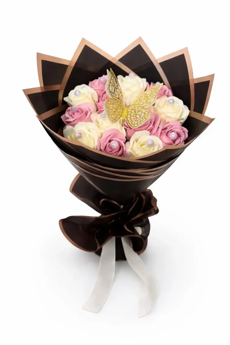 Ramo decorativo de rosas de papel - 3