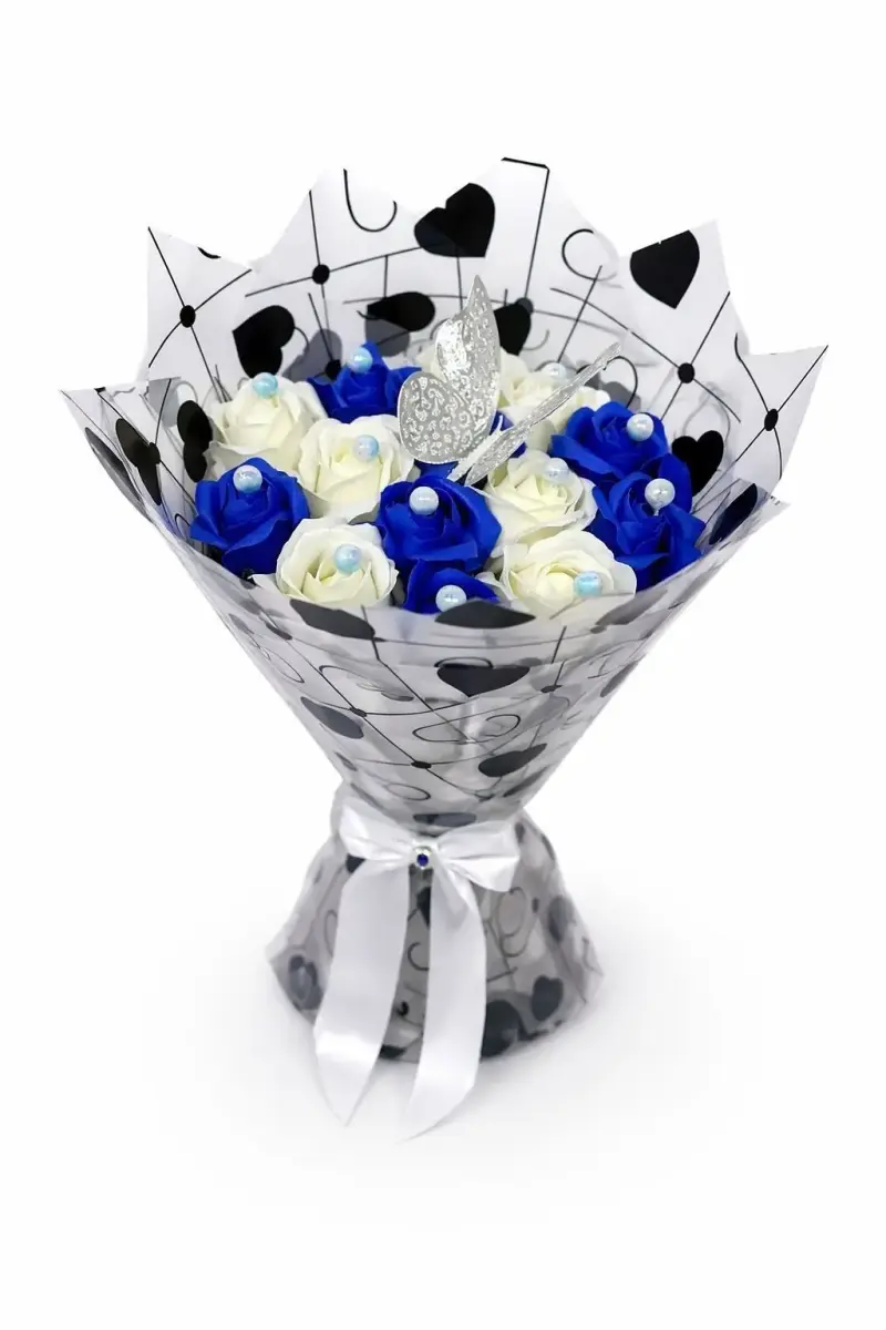 Ramo decorativo de rosas de papel - 4
