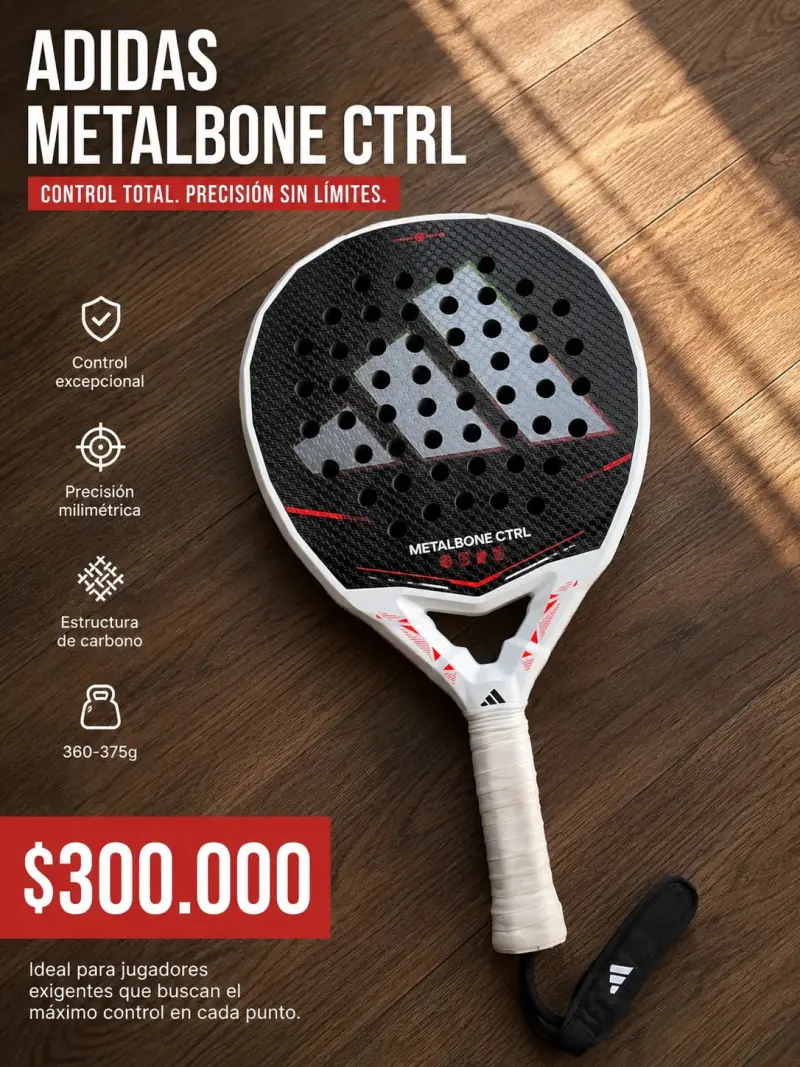 Pala de pádel Adidas Metalbone CTRL - 2