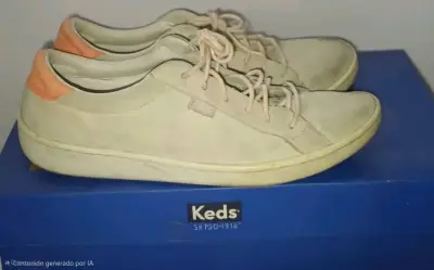 Zapatillas beige cuero keds - miniatura 1