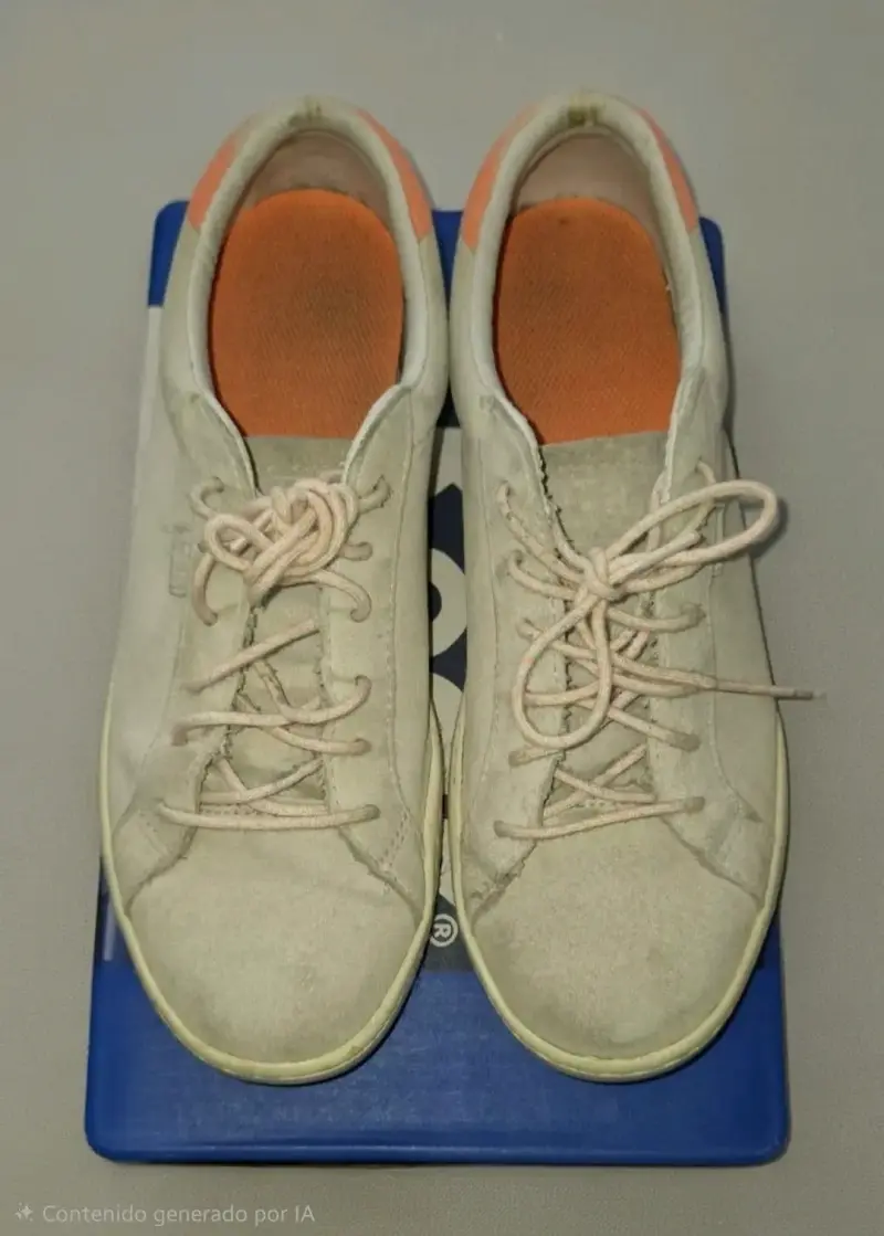Zapatillas beige cuero keds - 2