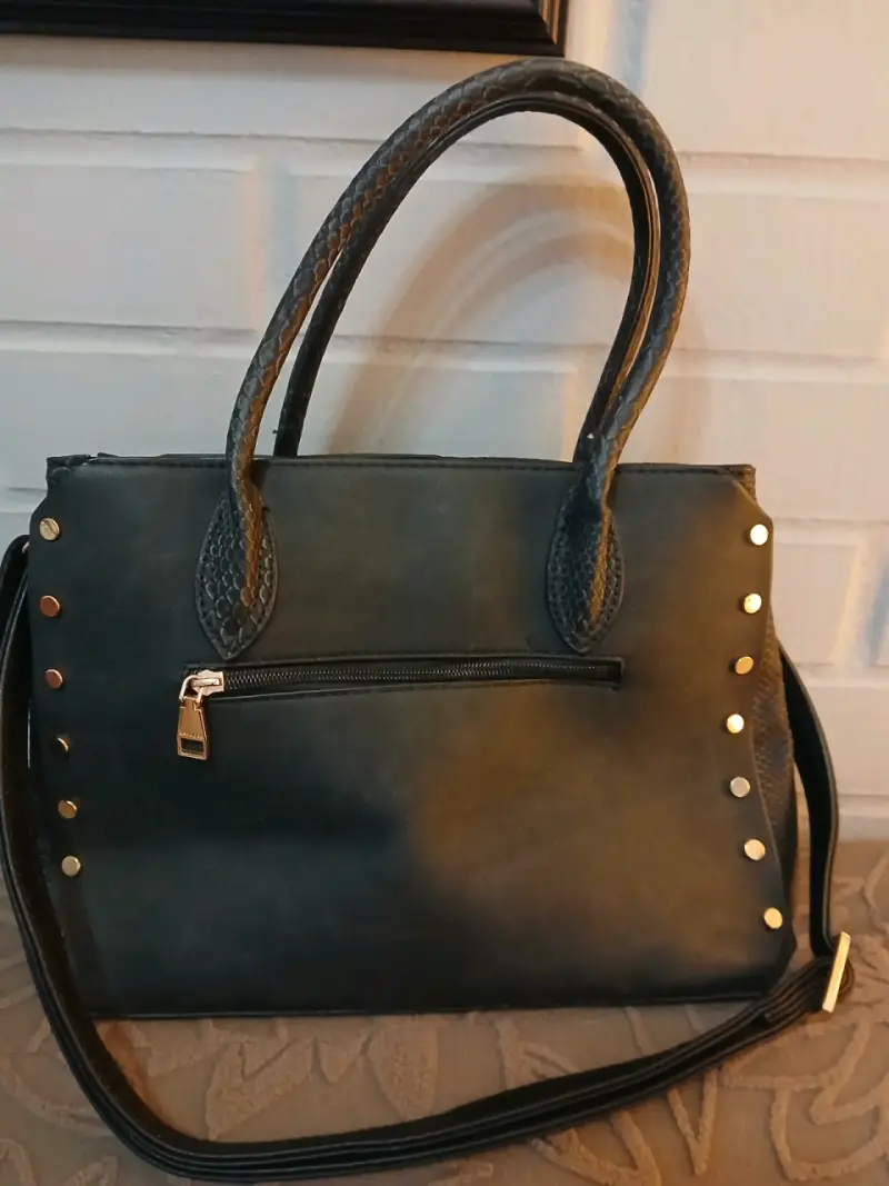 Cartera negra elegante marca anphora - 1