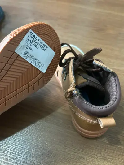 Botines de cuero marrón niños - miniatura 2