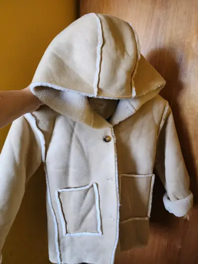 Abrigo beige con chiporro - miniatura 4