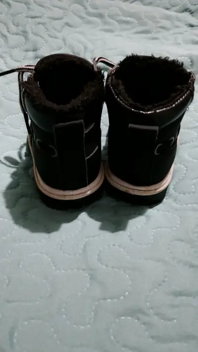 Botines negros de lana bebé n 21 nuevos - miniatura 3
