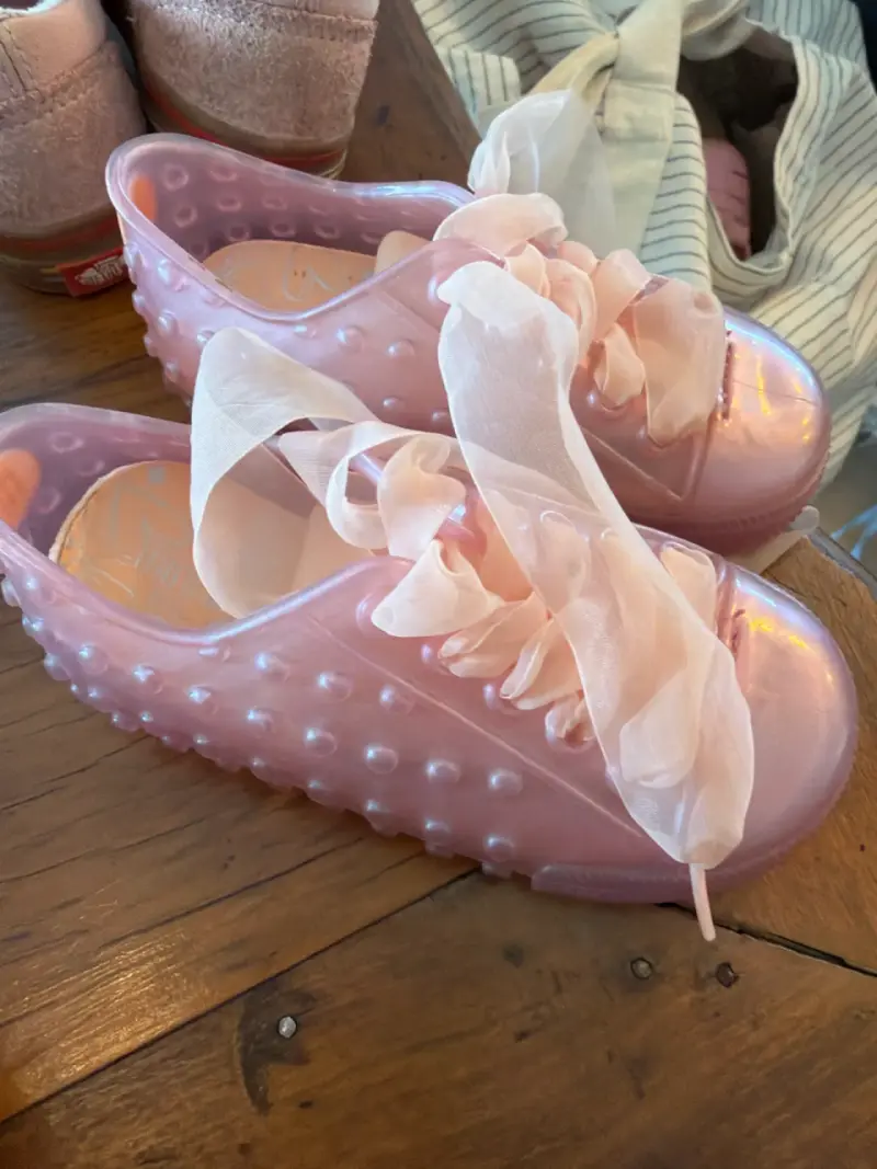 Zapatillas Mini Melissa rosas para niña - 1