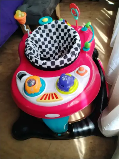 Andador de bebé colorido +asiento de bebé - miniatura 3