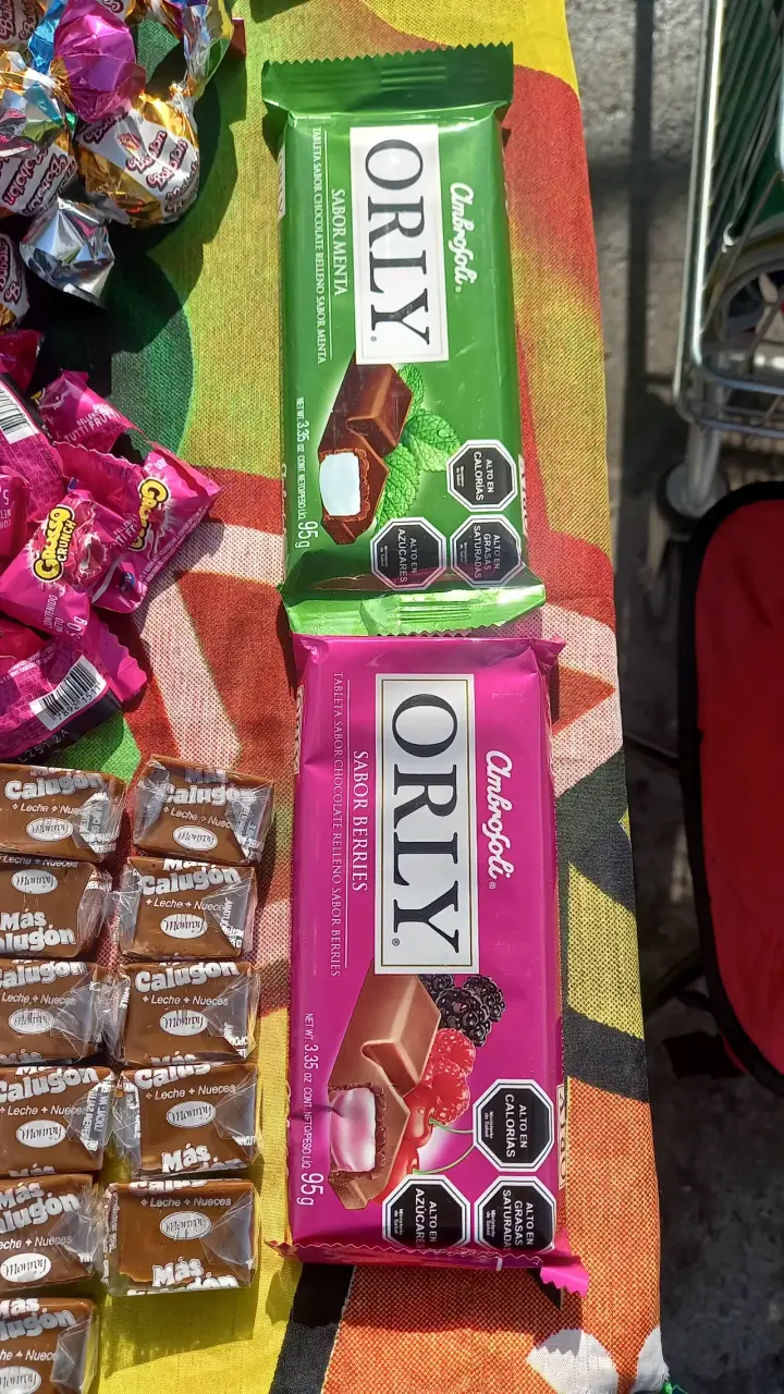 Dos barras de chocolate Orly