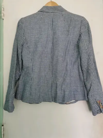 Blazer a cuadros azul Talbots - miniatura 5
