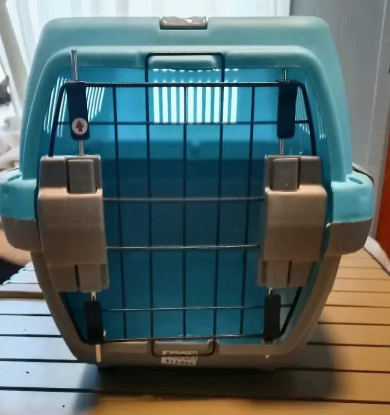 Transportadora de mascotas azul - 1