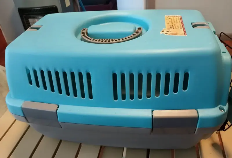 Transportadora de mascotas azul - 5