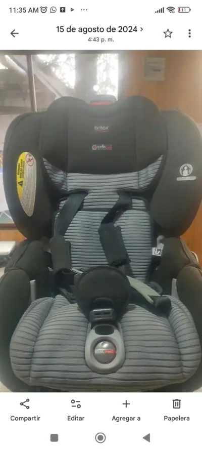 Silla de auto Britax gris - miniatura 1