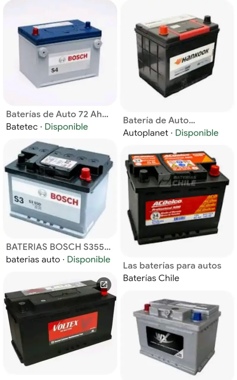 Batería para auto Bosch 72Ah