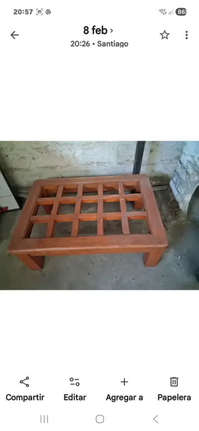Mesa de centro de madera - miniatura 1