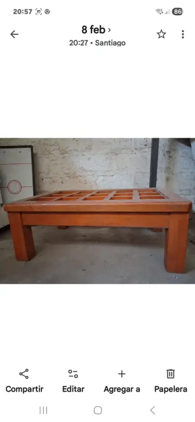 Mesa de centro de madera - miniatura 2
