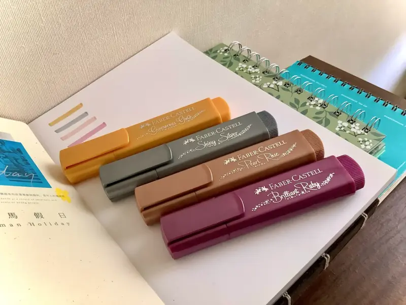 Set de destacadores Faber-Castell Metálicos Pastel - 6