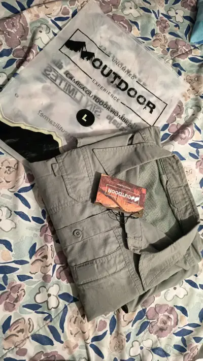Camisa outdoor gris para hombre - miniatura 1
