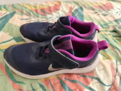 Zapatillas deportivas azul con rosado - miniatura 1
