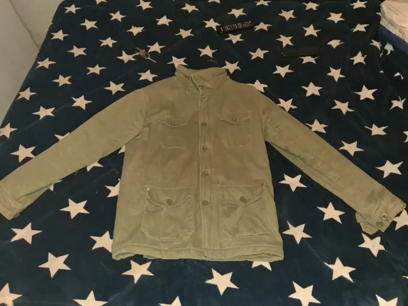 Chaqueta verde oliva de hombre