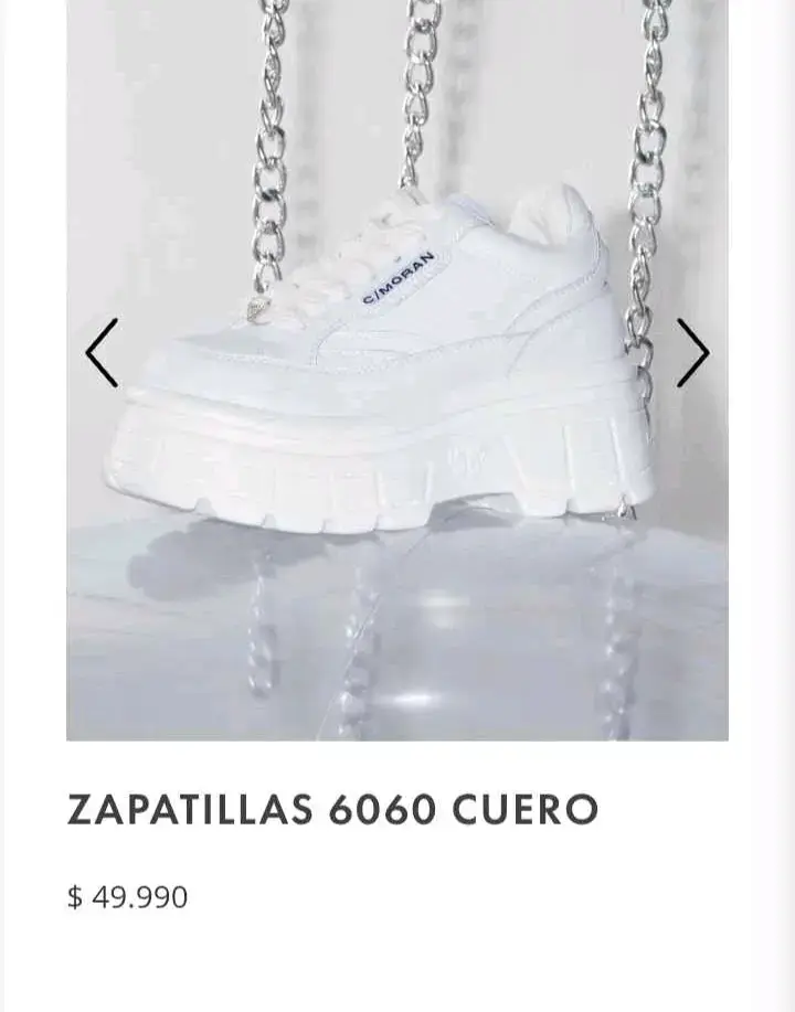 Zapatillas blancas de cuero