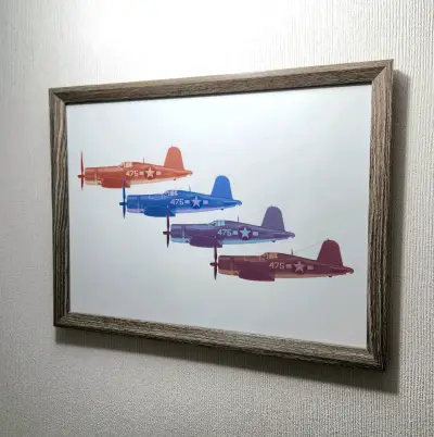 Cuadro de aviones enmarcado - miniatura 1