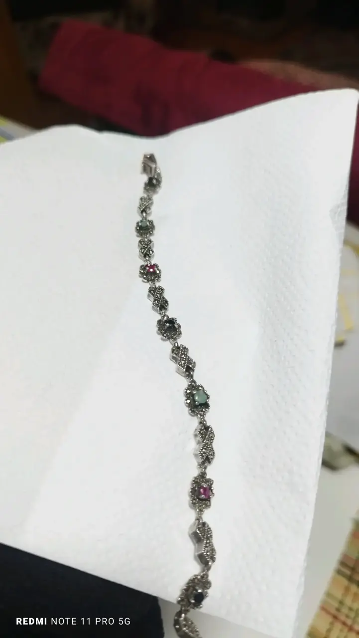 Pulsera de plata 925 marquesitas - 2