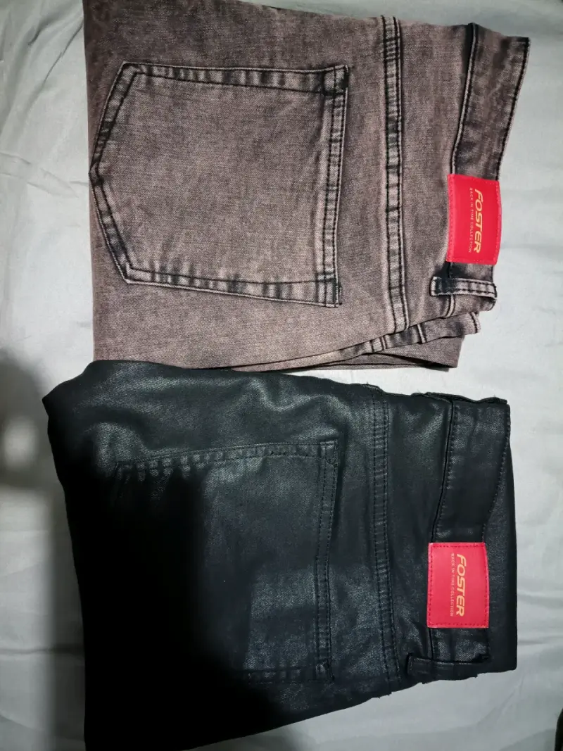 Jeans Foster gris y negro