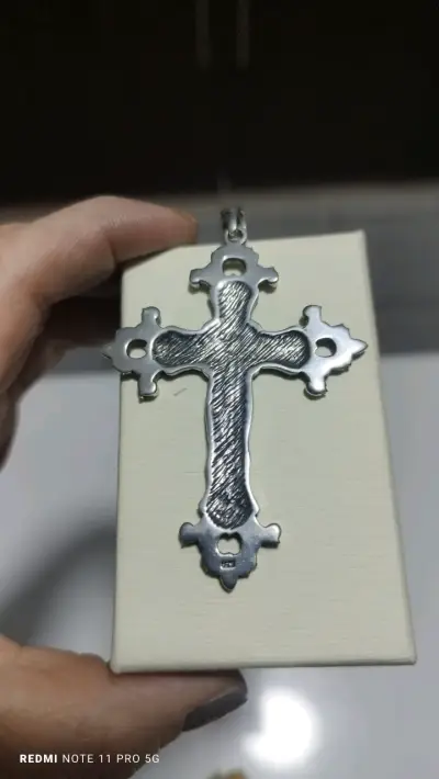 Collar con cruz de plata 925 - miniatura 2