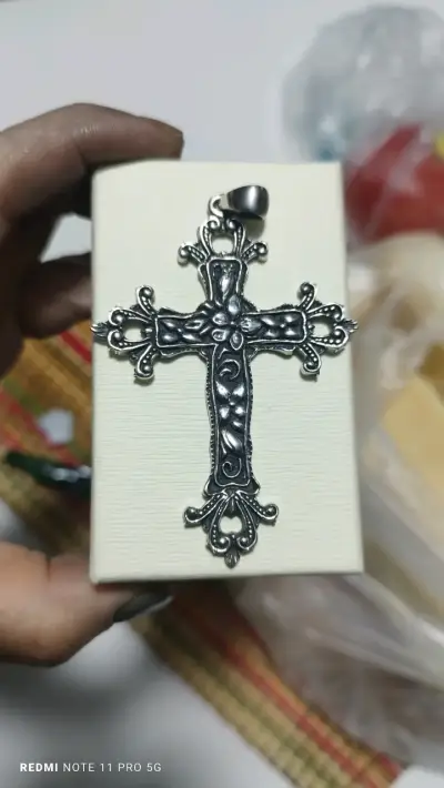Collar con cruz de plata 925 - miniatura 3