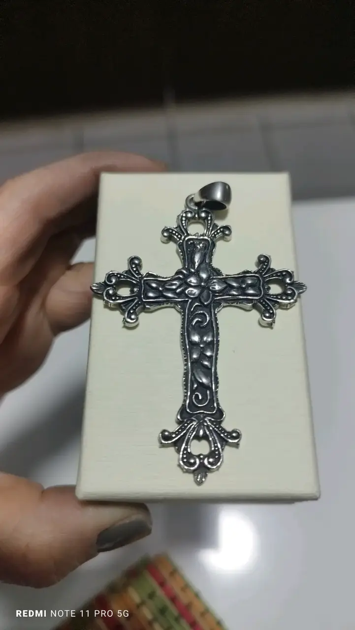 Collar con cruz de plata 925 - 4