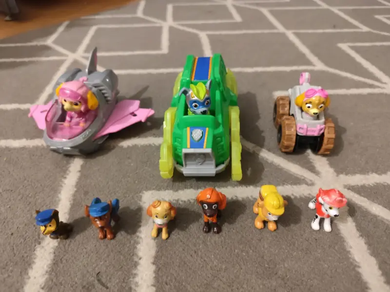 Juguetes Paw Patrol con vehículos