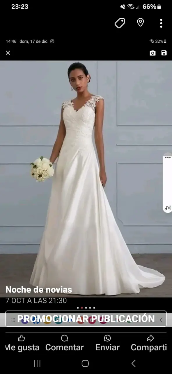Vestido de novia blanco elegante