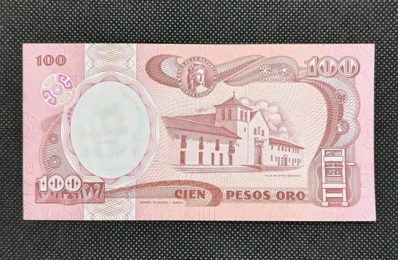 Billete Colombia 100 pesos Oro 1991 - 2