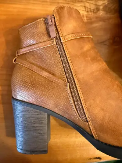 Botines de cuero marrón - miniatura 4