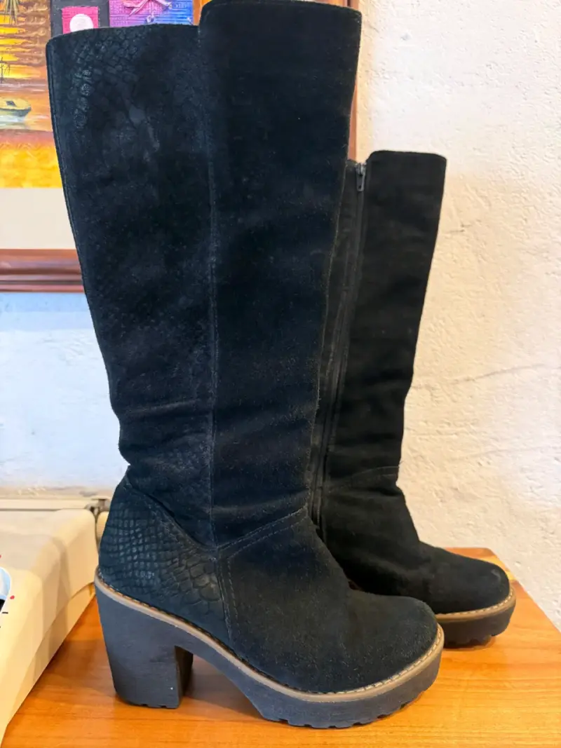 Botines de cuero negro - 2