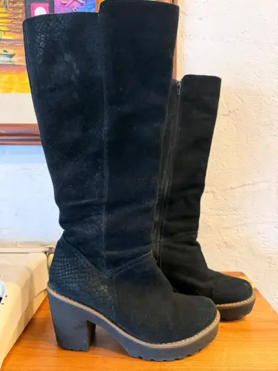 Botines de cuero negro - miniatura 2