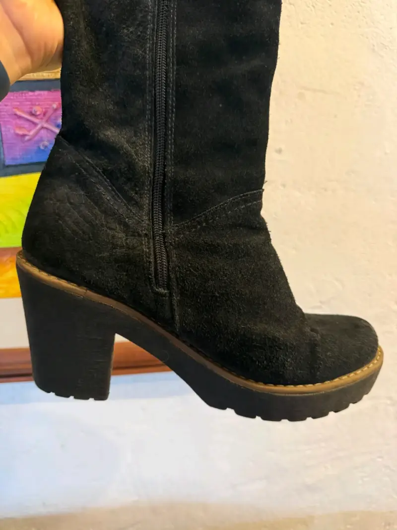 Botines de cuero negro - 3